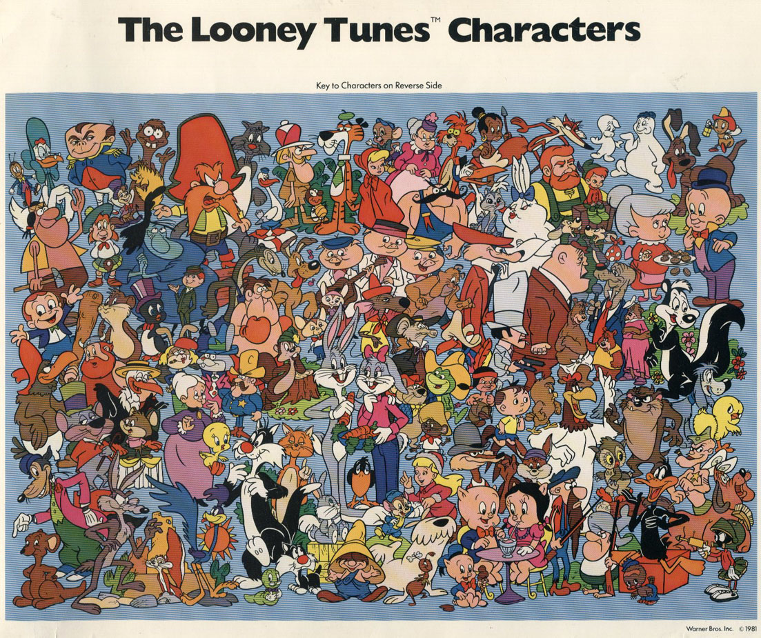 The 1981 Looney Tunes Character Chart