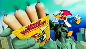 American Cartoon Stars in Japanese Commercials