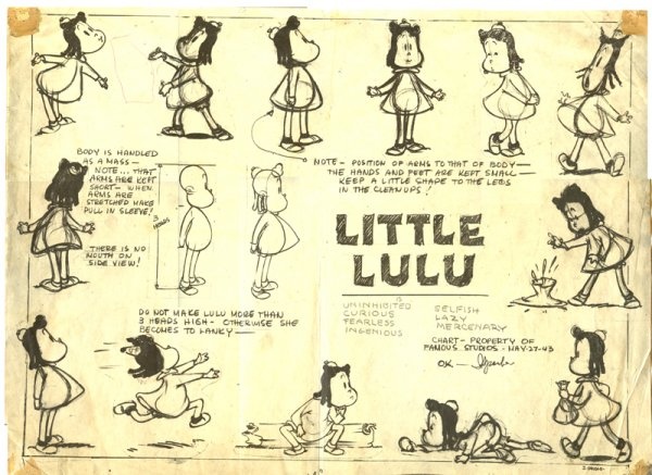 Model Sheet dated May 27th, 1943