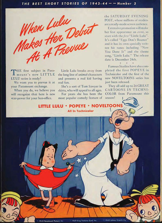 Paramount trade ad from December 25th, 1943 (click to enlarge)