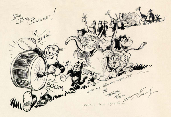 Mannie Davis drawing from the Fables era, circa 1926.