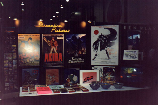 Streamline's Comic Con booth in 1993