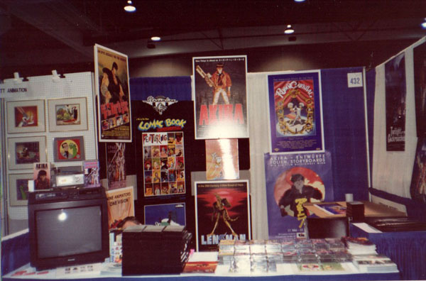 Streamline's Comic Con booth in 1991