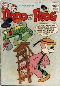 Otto Feuer art from DC's DODO AND THE FROG
