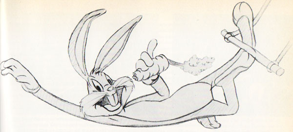 pencil art from the title card of "Acrobatty Bunny"