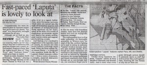 Full review of LAPUTA: CASTLE IN THE SKY from L.A. Daily News 2/2/90 (click To Enlarge)