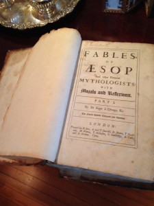 Foster's personal copy of "Aesop's Fables"