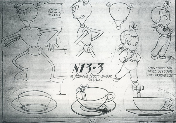 Model sheet from "Dizzy Dishes"