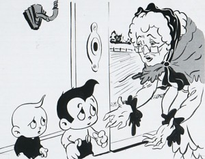 A publicity image from "Let's Ring Doorbells" (click to enlarge_