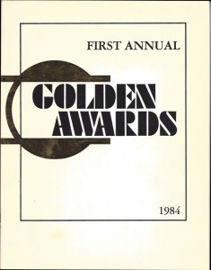 First Annual Golden Awards-1984-program-cover
