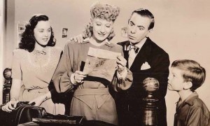 Left To Right: Margaret Kerry, Joan Davis, Eddie Cantor and Bobby Driscoll in "If You Knew Susie". (click to enlarge)