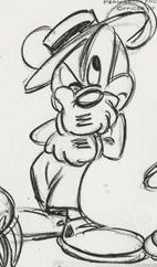 Mickey Mouse pose from "The Little Whirlwind" model sheet