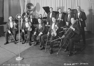 Shilkret (center holding baton) with the Victor Salon Orchestra, c. 1925