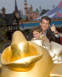 One of the Bond's - Pierce Brosnan at Disneyland