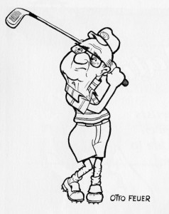 Otto Feuer golfer sketch-600