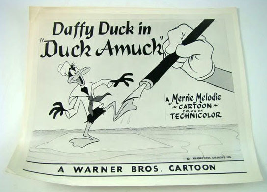 Duck Amuck lobby card