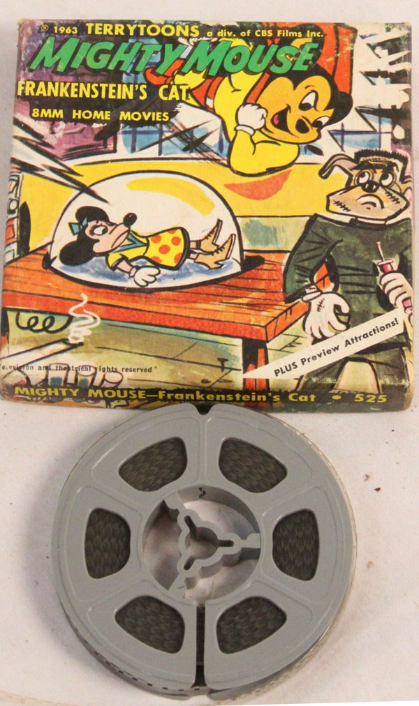 MIGHTY MOUSE TERRYTOONS Super 8 1966 Movie + 400ft Metal Super 8